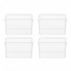 4pcs Acrylic Coffee Bag Storage Boxes Tea Bag Holders Household Sugar Bag Cases