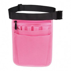 4 Pieces Nurses Pouch Waist Bag Extra Pocket Quick Pick Organizer Pouch Pink
