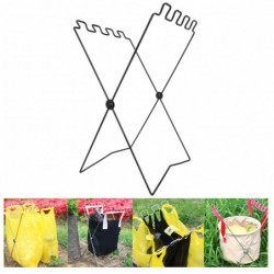 Trash Rack Portable Trash Bag Rack Bbq Picnic Iron Wire Folding Shelf Garbage Bag Holder Metal Folding Trash Bag [...]