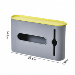 1 Set Garbage Bag Box with Lid Strong Load-bearing Punch-free Visual Window Wall-mounted Rubbish Bag Organizer [...]