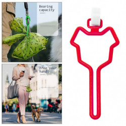 Dog Poop Bag Holder Waste Bag Carrier Adjustable For Leash Pet Supply Grey