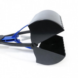 Pet Cat Dog Puppy Poop Scooper Poo Shovel Waste Pick-up Spade Blue+black