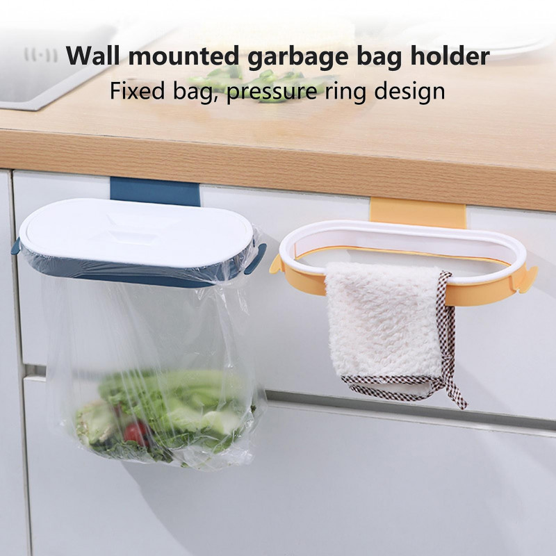 Garbage Bag Holder with Lid Wall Mounted Detachable Space Saving Strong Load-bearing Plastic Trash Bag Organizer [...]