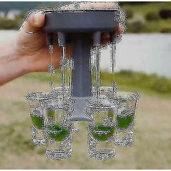 6 Pcs Shot Glass Dispenser And Holder