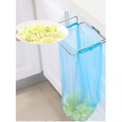 Garbage Bag Stainless Steel Garbage Bag Holder Fixing Bracket For Kitchen Cabinet Door Accessories