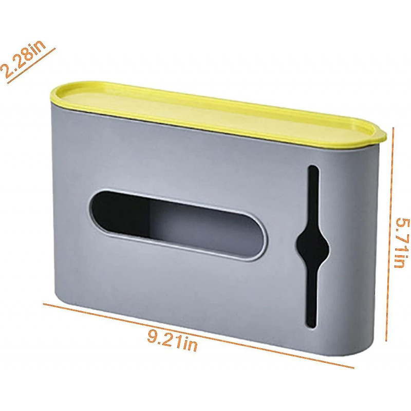 Garbage Bag Storage Box, Punch-free Wall-mounted Bag Storage Holder Garbage Bag Organizer For 5 Garbage Bag [...]