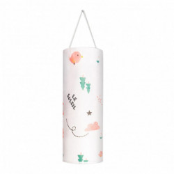 1 Set Garbage Bag Storage Bag Keep Tidy Large Opening Wall Mount Plastic Bag Holder for Kitchen KAESI