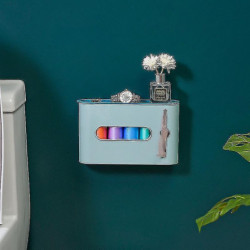 Garbage Bag Storage Box, Punch-free Wall-mounted Bag Storage Holder Garbage Bag Organizer For 5 Garbage Bag [...]