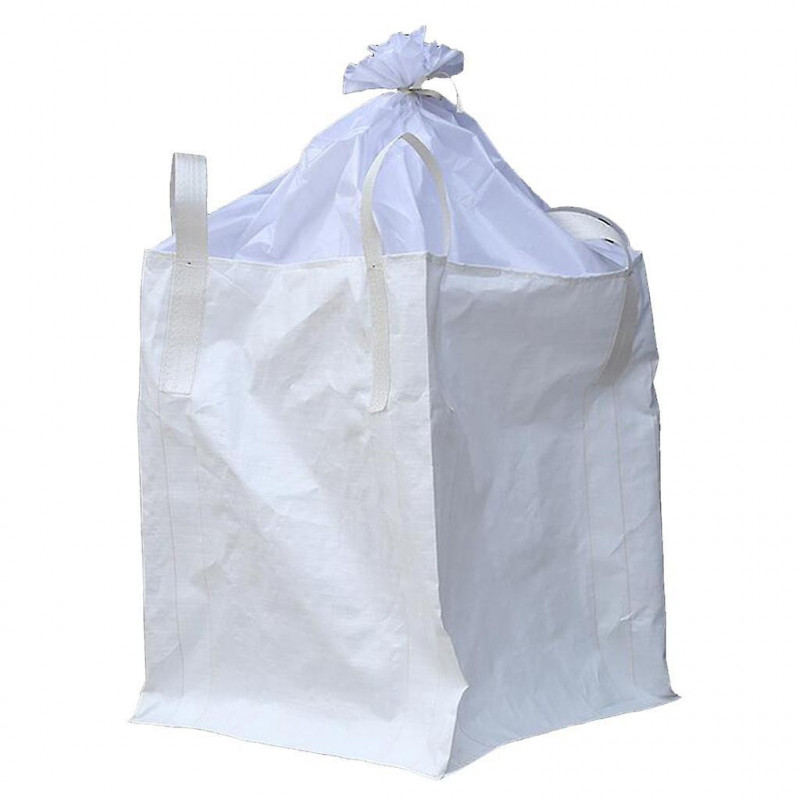 1 Ton Fibc Bulk Bag Builders Bag Waste Rubble Storage Sack With 4 Loops, Pp