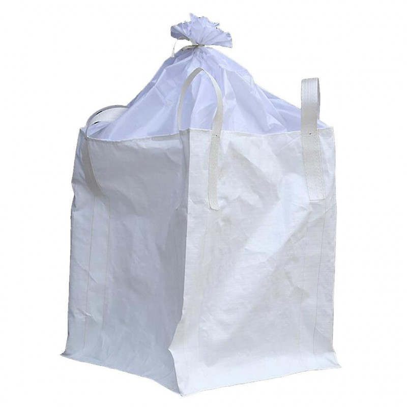 1 Ton Fibc Bulk Bag Builders Bag Waste Rubble Storage Sack With 4 Loops, Pp