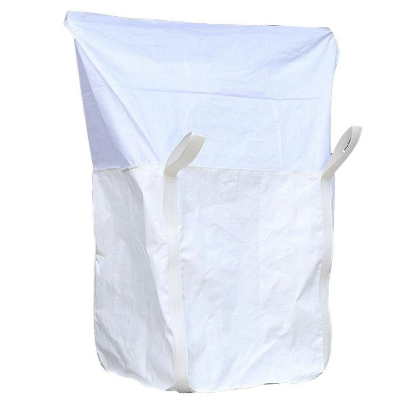 1 Ton Fibc Bulk Bag Builders Bag Waste Rubble Storage Sack With 4 Loops, Pp