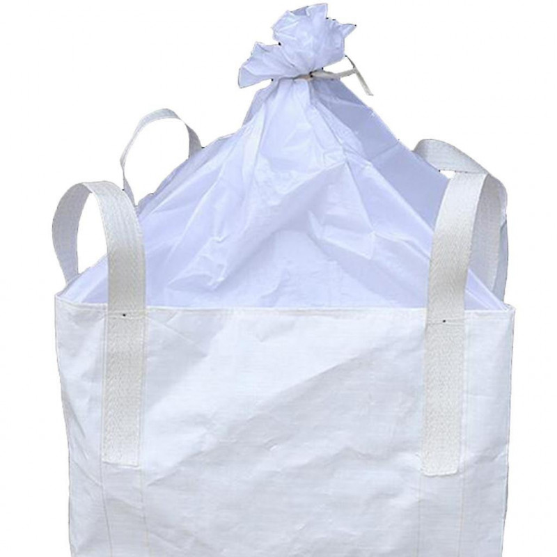 1 Ton Fibc Bulk Bag Builders Bag Waste Rubble Storage Sack With 4 Loops, Pp
