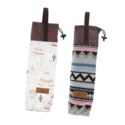 2 Pieces Waterproof Disposable Water Cup Storage Bag Holder Dispenser Pouch