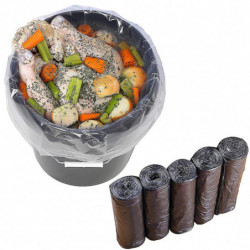 100pcs 5 Rolls Point Break-style épaissir les déchets ménagers sacs poubelles