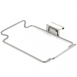 Kitchen Trash Rack Cabinet Door Garbage Bags Holder Stainless Steel Closet Garbage Storage Holder
