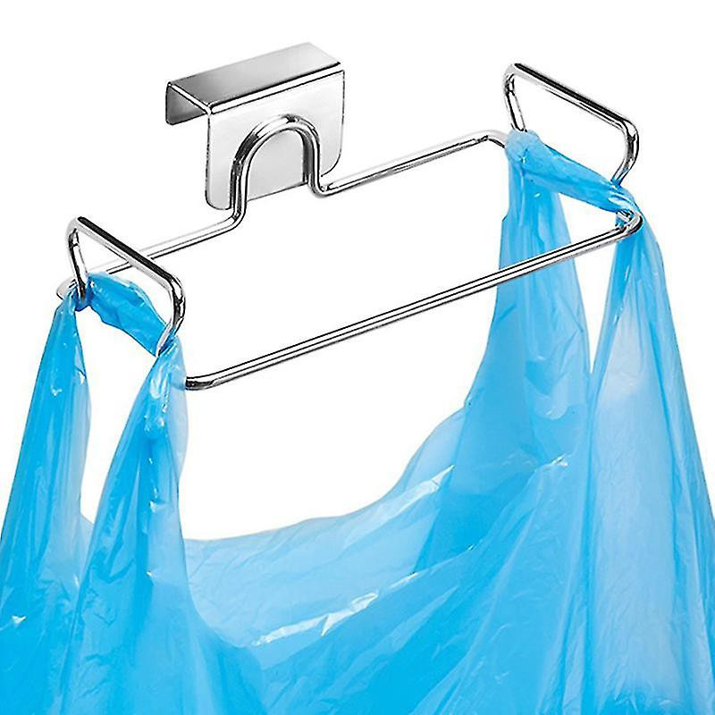 Kitchen Trash Rack Cabinet Door Garbage Bags Holder Stainless Steel Closet Garbage Storage Holder Kitchen Trash Rack Cabinet Door Garbage Bags Holder Stainless Steel Closet Garbage Storage Holder