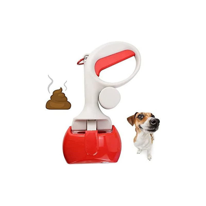 Yoitea Pet Pooper Scooper Handheld - Dog Poop Scoop Puppy Waste Scooper avec Poop Bags Pick Picker Distributeur [...]