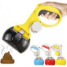Yoitea Pet Pooper Scooper Handheld - Dog Poop Scoop Puppy Waste Scooper avec Poop Bags Pick Picker Distributeur [...]