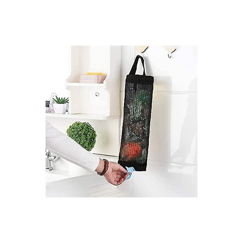 2 Pack Hanging Plastic Bag Holders For Grocery Bags, Storage Bags For Kitchen And Travel Trash Bags