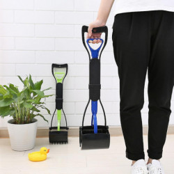 Pet Dog Long Handle Pet Pooper Scooper Dog Cat Waste Picker Jaw Poop Scoop Pick Up Clean Waste