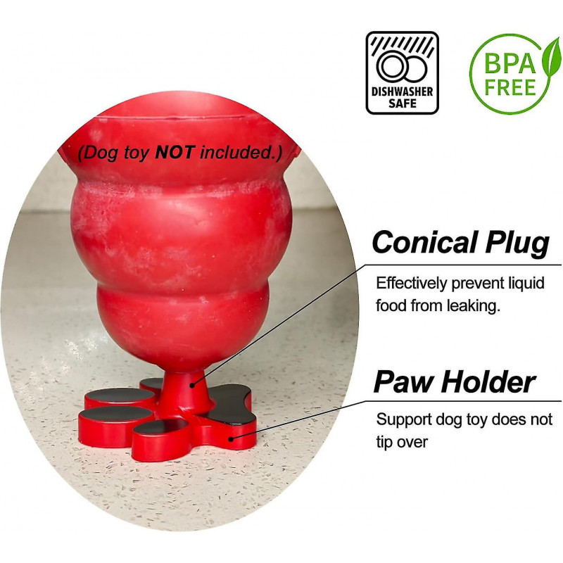 4pcs Dog Toy Holder Stopper Compatible With Classic Sizes X-s To Xx-l, Only Plastic Paw Plug Included