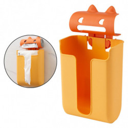Garbage Bag Organizer Grocery Bags Holder Paper Towel For Cabinet Yellow
