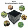 10pcs Plant Grow Bags Eco-friendly Waterproof Pe Strong Ventilation Plant Nursery Grow Bags For Garden Jikaix