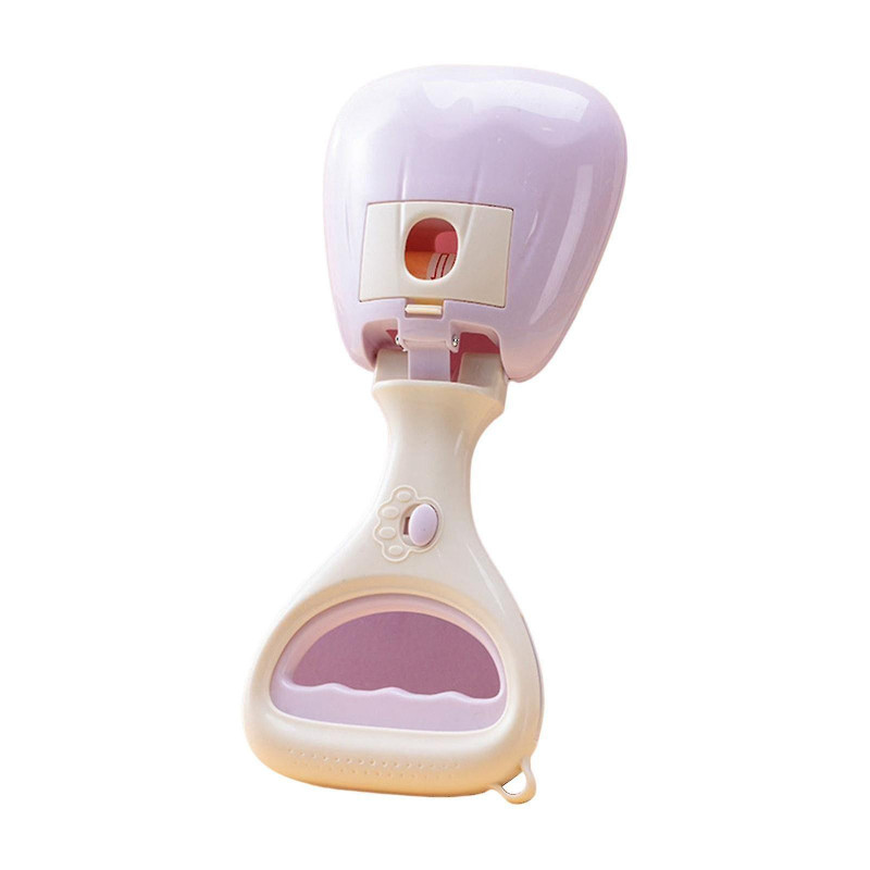 Dog Stool Scooper With Waste Bag Pets Supplies For Outside Dog Walking Purple