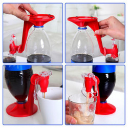 Soda Cokes Dispenser Holder Easy Cleaning Beverage Dispensing Pump for Home Party Drink