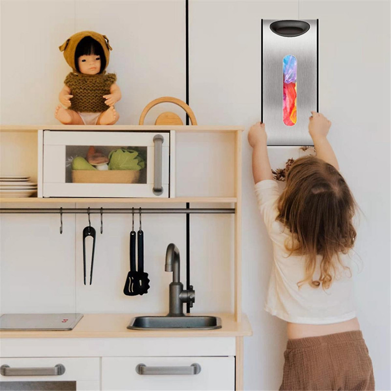 Organisateur de sac en plastique mural, économiseur de sac d’épicerie en plastique durable, support et [...]