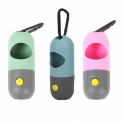 Distributeur de sac de caca de chien avec Led Light Pet Cat Ramasser Waste Pouch Holder Outdoor Pets Supplies Distributeur de sac de caca de chien avec Led Light Pet Cat Ramasser Waste Pouch Holder Outdoor Pets Supplies