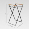 Iron Rubbish Bag Shelf Foldable Portable Rubbish Bag Holder for Outdoor Camping