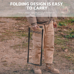 Iron Rubbish Bag Shelf Foldable Portable Rubbish Bag Holder for Outdoor Camping