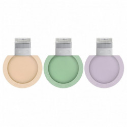 3pcs 60/90ML Portable Dispensing Bottle Refillable Liquid Shampoo Container for Outdoor Travel