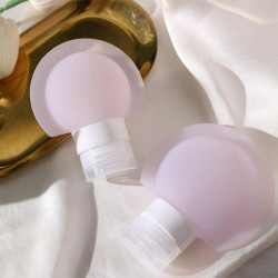 3pcs 60/90ML Portable Dispensing Bottle Refillable Liquid Shampoo Container for Outdoor Travel