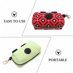 2pcs Dog Poop Bag Holder Portable Dog Waste Pouch Carrier Dog Poop Bag Dispenser