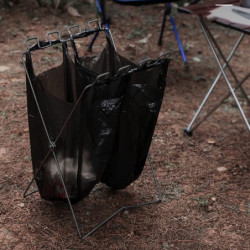 Garbage Bag Shelf | Collapsible Rubbish Bag Shelf - Garbage Bag Holder Save Space for Camping, Leaves, Gardening [...]