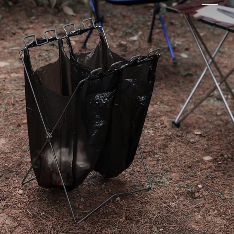 Garbage Bag Shelf | Collapsible Rubbish Bag Shelf - Garbage Bag Holder Save Space for Camping, Leaves, Gardening [...]