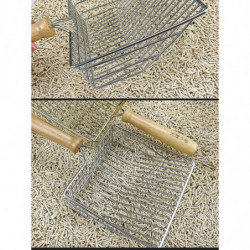Métal Litière pour chat Pelle Grand fer Long Manche Chat Pelle Artefact Pelle Excréments Officier Cat Excréments [...]
