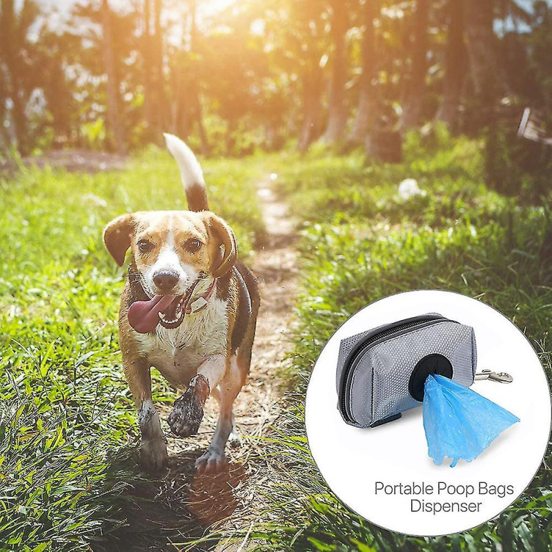 Distributeur de sacs à crottes pour chiens avec porte-sacs à déchets usagés - Elasti amélioré