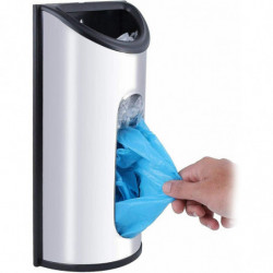 Kitchen Grocery Plastic Bag Holder and Dispenser for Plastic Bags - Easy Wall Mount Bag Saver - Sta