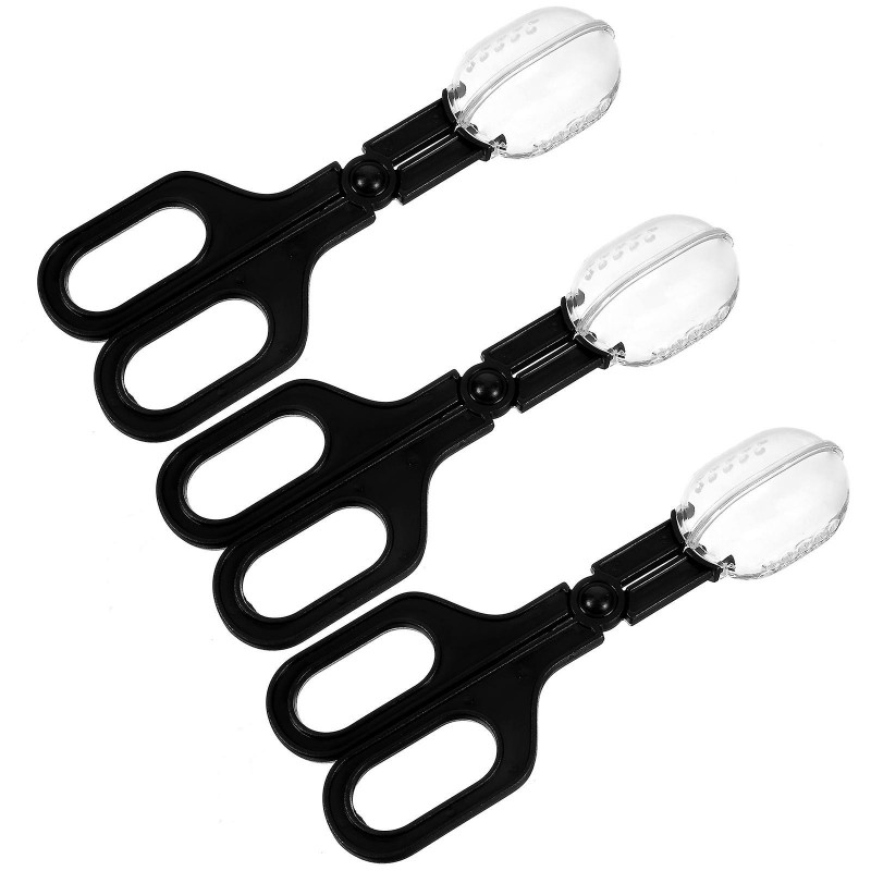 3pcs Plastic Hamster Poop Guinea Pig Poop Holder Small Pet Wastes Scoop Plastic Poop Scoops