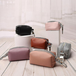 Extérieur Protable Chien Sac à caca Distributeur Pu Pouch Pet Pick Up Caca Sacs Porte-sacs