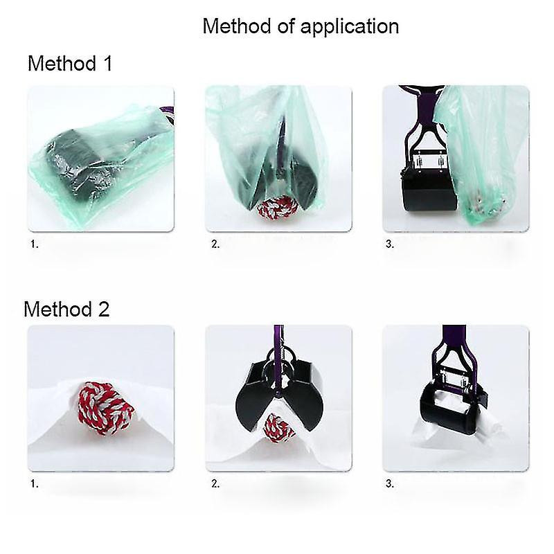 Dog Waste Easy Pickup Pooper Scooper Walking Pet Poo Poop Scoop Grabber Picker Black-blue