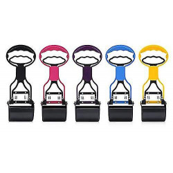 2pcs Pooper Scooper Dog And Cat Clean Up Tool Long Handle Waste Scoop Pickup Remover Top Paw Jaw Claw Bin Clamp