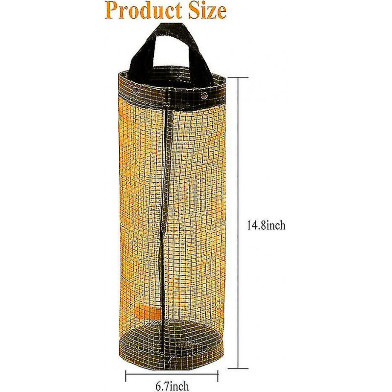 Plastic Bag Holder 2 Packs Mesh Hanging Storage Dispensers