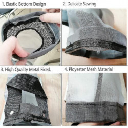 Plastic Bag Holder 2 Packs Mesh Hanging Storage Dispensers