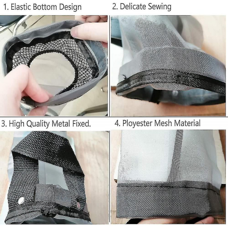 Plastic Bag Holder 2 Packs Mesh Hanging Storage Dispensers