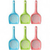 Small Plastic Litter Scoop Compatible Cats, Durable Deep Shovel And Long Handle(6 Pack Random Colors)