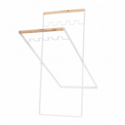 Trash Bag Holder Metal Garbage Bag Holder Portable Outdoor Leaf Bag Stand For Camping Picnic Kitchen White